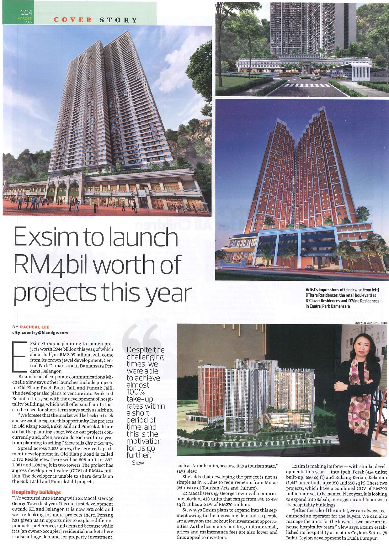 EXSIM TO LAUNCH RM4BIL WORTH OF PROJECTS THIS YEART